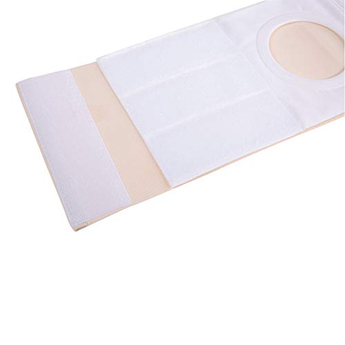 01 Ostomía Abdominal Brace Cinturón de ostomía médico Abdominal Support Stoma Brace Beige(M)