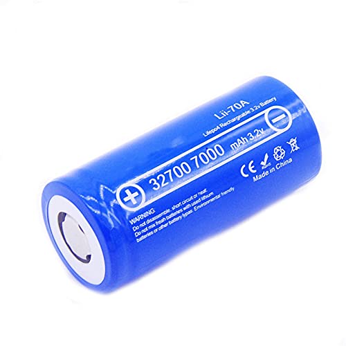 1 batería Lii-70a 3.2 V 32700 7000 mAh Lifepo4, 35 A, descarga continua máxima 55 A, batería de alta potencia, para linternas de luz fuerte