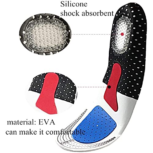 1 par de plantillas de gel - alivia los espolones calcáneos y previene los problemas relacionados con la mala postura del pie (36 a 40)