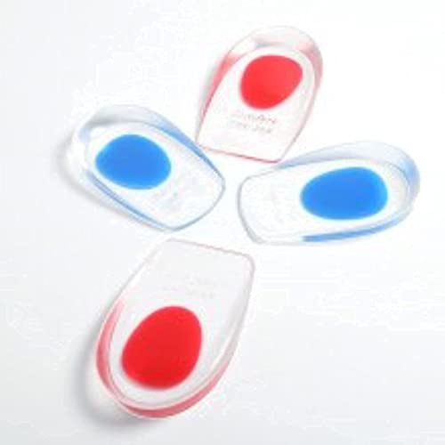 1 par ,plantillas fascitis plantar ,plantillas gel. Almohadillas de silicona, , Almohadillas de gel para Taloneras , rojo o azul al azar