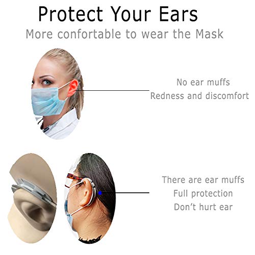 10 pares de protector de orejas de silicona para mascarillas. Almohadilla para las orejas que reducen el dolor de oídos y alivian la presión facial. SURTIDO VARIADO