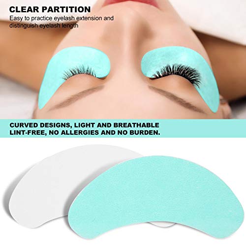 100pcs Parches de injerto de pestañas Cintas de extensión de pestañas Almohadillas de gel para debajo de los ojos, Almohadilla de extensión de pestañas Parches hidratantes de colágeno para ojos Maquil