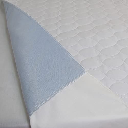 10XDIEZ Empapador Protector de Cama 4 Capas (Blanco) - Cubre Colchón Lavable