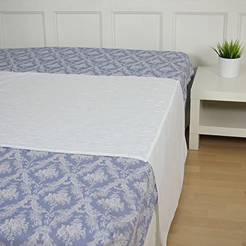 10XDIEZ Empapador Protector de Cama 4 Capas (Blanco) - Cubre Colchón Lavable