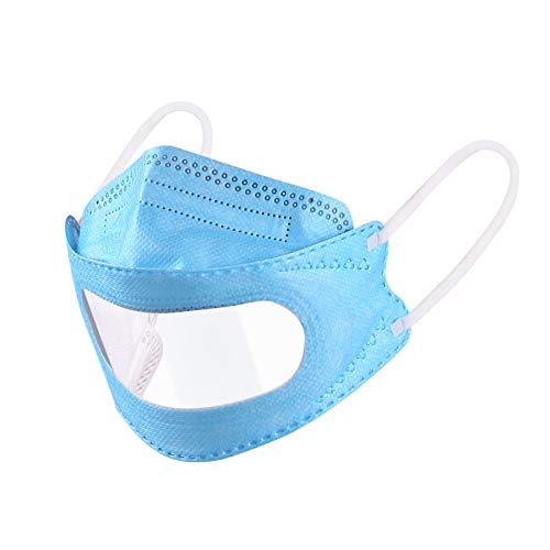 1/3/5/10/20/30/50/100pc Unisex Adulto Transparente Labios Bufanda sólida -impresión de Moda Lindo elástico Universal Bufanda Earloop -10105-7