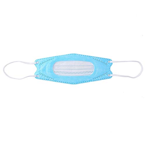 1/3/5/10/20/30/50/100pc Unisex Adulto Transparente Labios Bufanda sólida -impresión de Moda Lindo elástico Universal Bufanda Earloop -10105-7