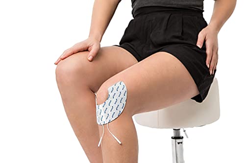 2 Electrodos para rodilla axion | Para su electroestimulador de TENS y EMS | Parches autoadhesivos tens ems reusables para tratamiento de electroestimulación