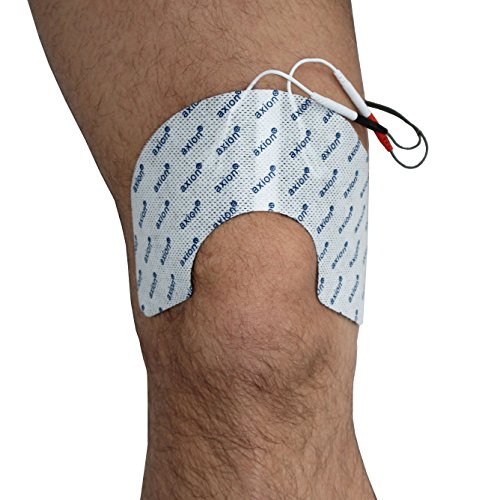 2 Electrodos para rodilla axion | Para su electroestimulador de TENS y EMS | Parches autoadhesivos tens ems reusables para tratamiento de electroestimulación