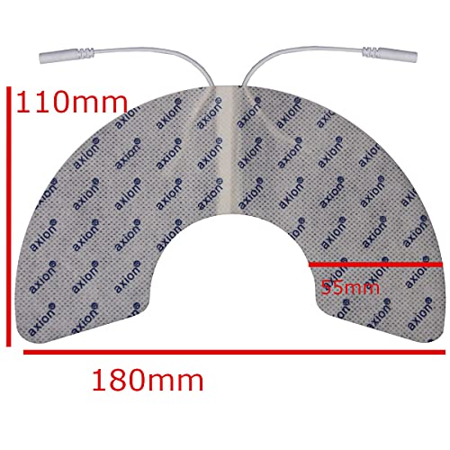 2 Electrodos para rodilla axion | Para su electroestimulador de TENS y EMS | Parches autoadhesivos tens ems reusables para tratamiento de electroestimulación