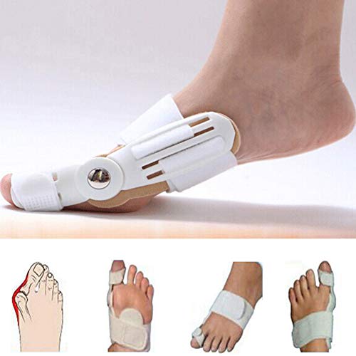 2 Piezas Juanete férula del dedo gordo del pie plancha Corrector de pie alivio del dolor del Hallux Valgus corrección ortopédicos suministros pedicura para el cuidado de los pies