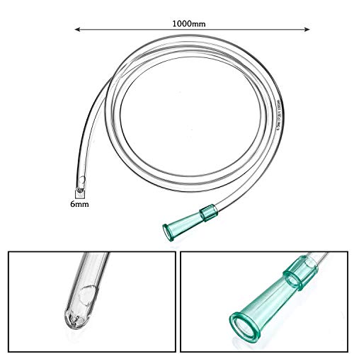 200ml/100ml jeringas con 1m tubo largo de plástico,jeringa desechable Conjunto grande en envase estéril jeringa de dosificación para la aplicación aceite o pegamento,los experimentos,el uso industrial