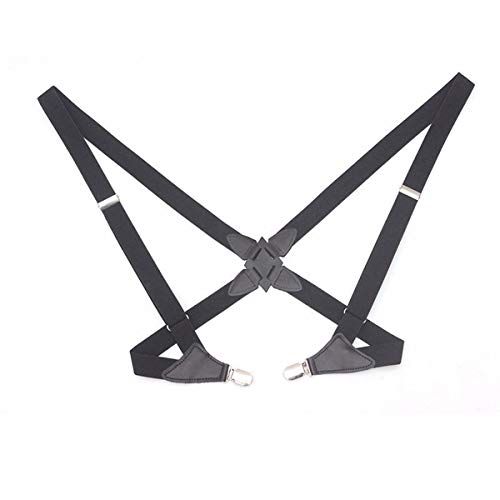 2.5cm Ancho Tirantes ortopédica pistolera Suspender Postura 2 Clip-On Tirantes Tirantes para Mens Male 6