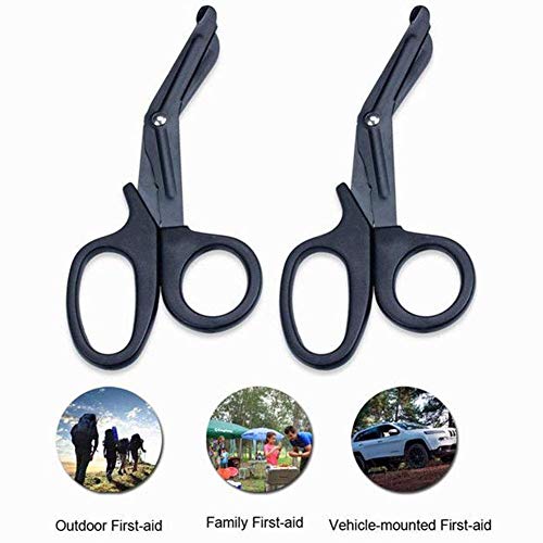 2pcs EMT Trauma Shears 7 pulgadas vendaje doblado para paramédico tijeras médicas de primeros auxilios de emergencia