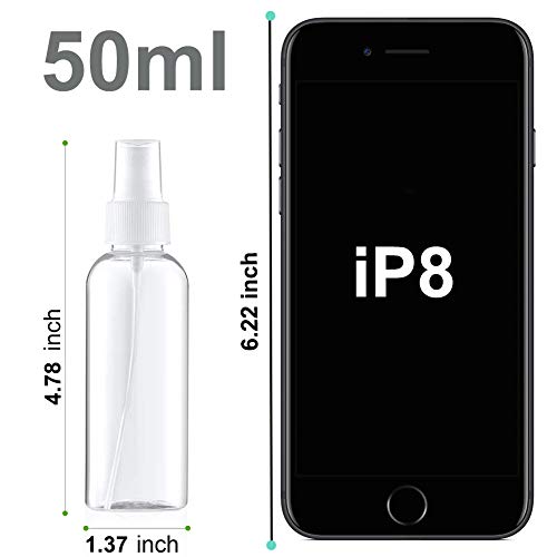 3 Piezas 50ml Bote Spray Pancartas Botella de Spray de Niebla Fina Vacía Atomizador de Viaje Pequeño Plastico Niebla Pulverizador Agua de Perfume Botellas para Maquillaje agua Alcohol