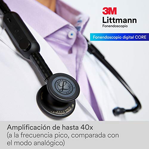 3M Littmann 8490 Core Digital Fonendoscopio (UE), 69 cm, Negro