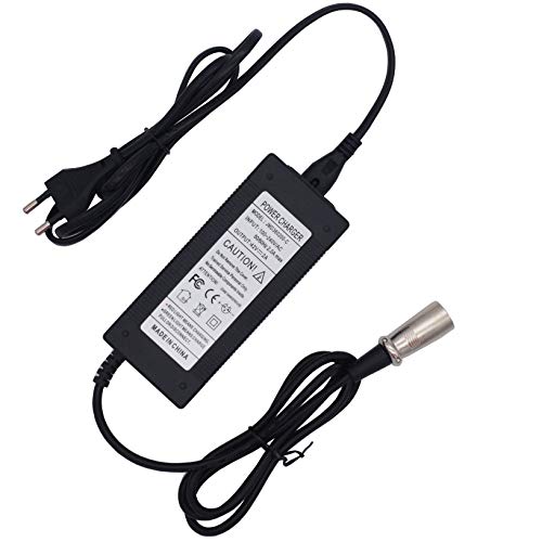 42V 2A Movilidad Cargador de batería para Silla de Ruedas Adaptadores de Corriente con Conector XLR Pantalla LED Carga para 36V 2A Cargador de Motocicleta de Bicicleta eléctrica de automóvil