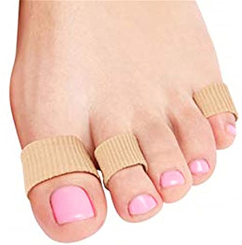 5 protectores para dedos de los pies, protectores tubulares de silicona, vendaje de gel para los dedos (S de ancho 1,5 cm)