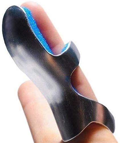 5 Unidades de gatillo férula de Dedo, Tipos de Rana Férula de Dedos, Separador ORTHOSIS Dedo Knuckle Soporte Soporte para enderezar Bent, Bloqueado, Dedo Malet 21-410 (Size : M:8CM)