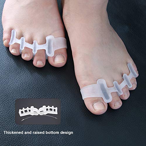 6 pares Separador Dedos Pie,Hallux Valgus Corrector,Separador Dedos Pie Silicona,Férula Juanetes,Correctores de dedos del pie para Alivio del Dolor de Pie,Ballet Yoga Atletas(Hombres y Mujeres)