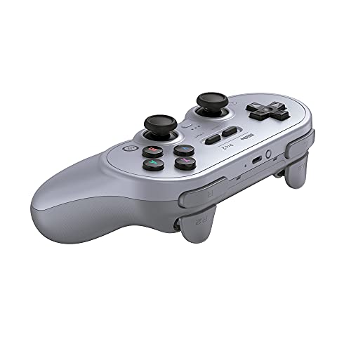 8Bitdo Pro 2 Bluetooth Controller for Switch, PC, macOS, Android, Steam & Raspberry Pi (Gray Edition) [Importación alemana]