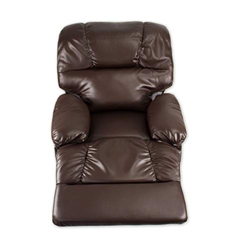 ABDC NEW Delta Shop - Sillon Masaje Relax LEVANTAPERSONAS 8 Motores + Calor Lumbar - Color MARRÓN Chocolate