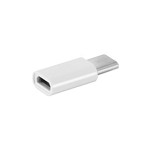 actecom Adaptador Micro USB a USB Tipo C 3.1 Conversor (Blanco)