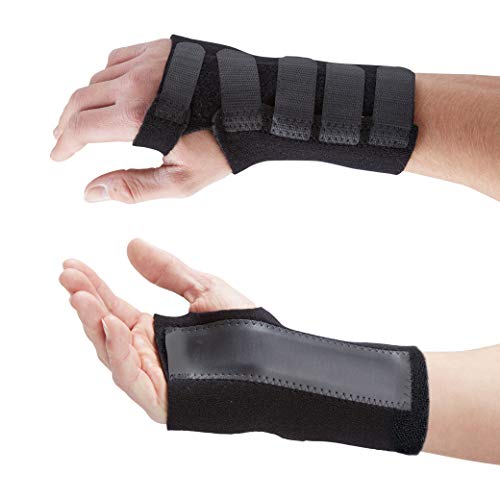 Actesso Órtesis Muñequera Avanzada con Férula Alivia el Dolor para Túnel Carpiano, Tendinitis, Distensiones y Esguinces (Medium, Derecha)