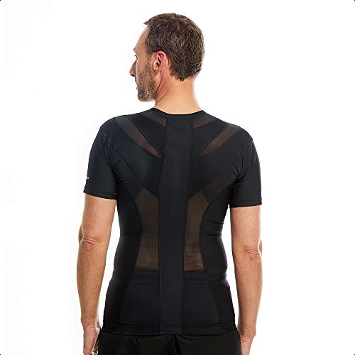 ActivePosture - Camiseta con Corrector de Postura para Espalda, Con Cremallera, Corrector de Hombros para Hombre, Cuenta con Tecnología Neuroband que Ayuda a Reducir Tensión, Dolor y Mejora la Postura