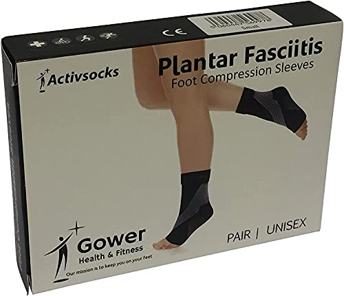 ActivSocks Calcetines de Compresión Graduada | Tratamiento para Fascitis Plantar de Aquiles | Medias Terapéuticas | Ideal por Deportivos e Caminar PAR | (M: EU 41-42)