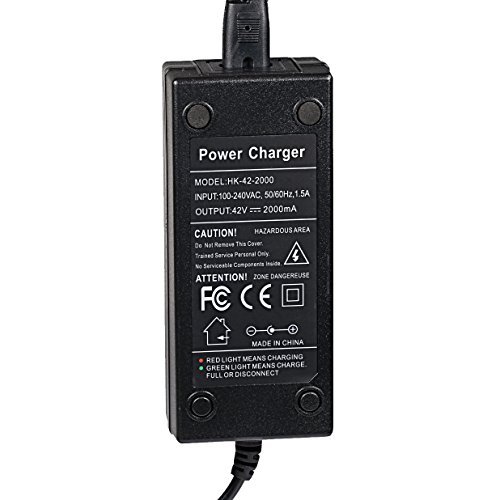 Adaptador eléctrico Powstar 42 V 2 A, cargador para motocicletas y monopatines eléctricos