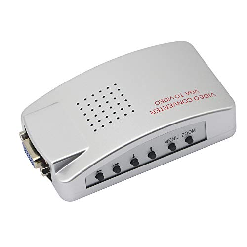 Adaptador VGA a RCA, convertidor AV Compuesto de S-Video a VGA, para HDTV, monitores, computadora portátil, computadora de Escritorio, PC. por Fengqlong