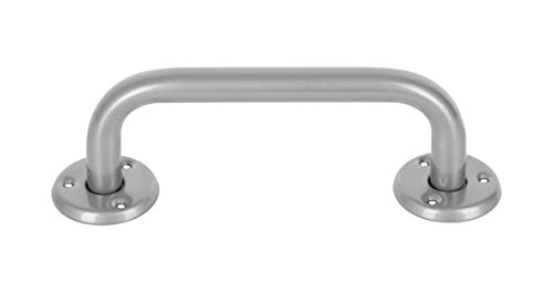 ADGO Antaba Soporte Pasamanos de Baño 30 cm, Barra Antideslizante para Montaje en La Pared Baño Aseo Ducha Inodoro Corredor, Plata Metal, 1 pieza