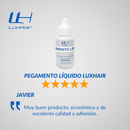 Adhesivo líquido Safe Hold para prótesis capilares de LUXHAIR. Adhesivo profesional de todo tipo de pelucas de hombre y mujer que ayuda a que tu pelo luzca natural | 38 ml |