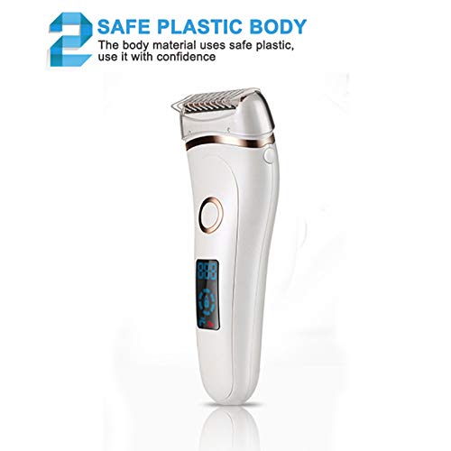 Afeitadora electrica mujer 3 en 1 Afeitadora Sin dolor Para mujer Bikini Trimmer Para todo el cuerpo impermeable Carga USB Pantalla LCD Uso en Seco y Húmedo Depiladora corporal