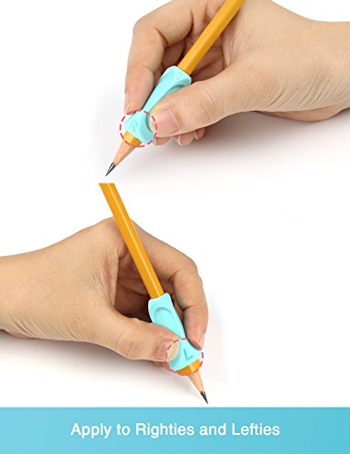 Agarrador de lapiz, Firesara Original Ergonomic Pen Holder Claw Postura de escritura correcta en 4 semanas para niños Kindergarten Adultos Necesidades Especiales Righties o Lefties (8 PCS)