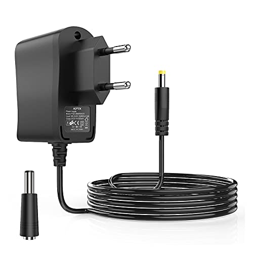 AGPTEK 6V 0.5A 3W Adaptador de Corriente para Tensiómetro Omron 240V, 60Hz con Cable 2.3M Compatible M2 Basic,M2, M3, M3 Comfort, M6 Comfort, M7