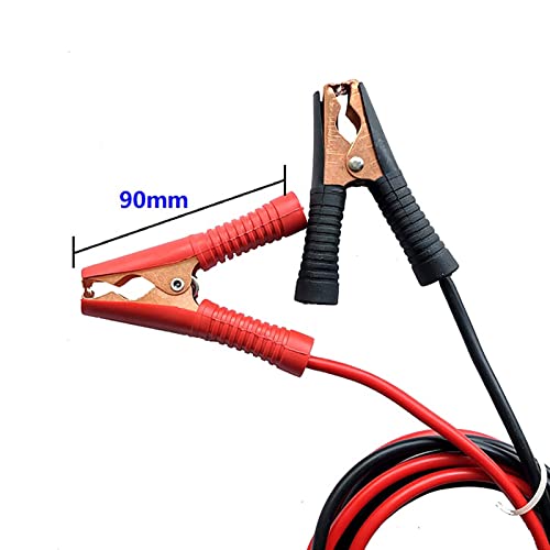 AIHOUSE 2 PCS 1M / 3.3FT Clips DE COMBINADOR DE COMBATORES Booster Cable para EL Cargo DE Carga DE LA BATERÍA DE Coches, Terminal de Cobre de 6 mm,10 Square 55A