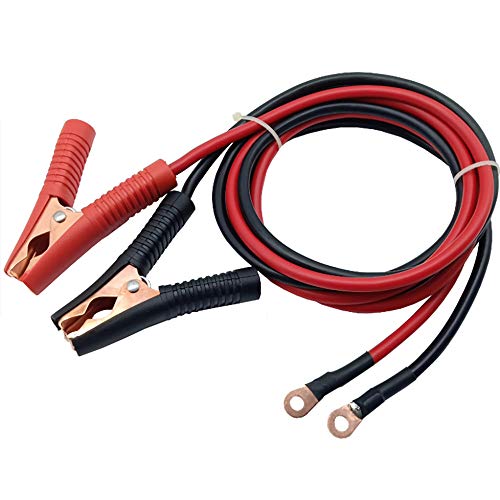 AIHOUSE 2 PCS 1M / 3.3FT Clips DE COMBINADOR DE COMBATORES Booster Cable para EL Cargo DE Carga DE LA BATERÍA DE Coches, Terminal de Cobre de 6 mm,10 Square 55A