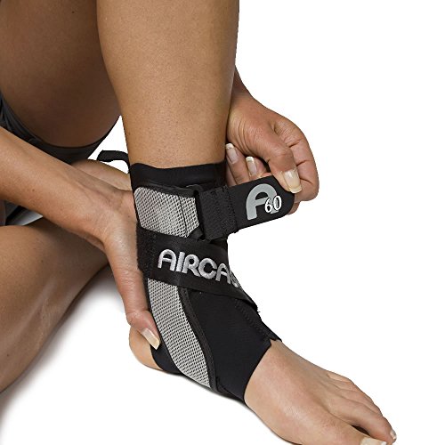 AIRCAST Tobillera A60, Ligera, Soporte para pies, protección, Evita Lesiones, protección, estabilizador, no voluminoso, esguince, hinchado, Roto, Alivio del Dolor, Deportes, Gimnasio, Fitness, Correr