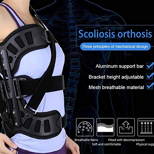 Ajustable dispositivo de corrección de la escoliosis Postura, alta y corrección Low Shoulder dispositivo, utilizado for la recuperación postoperatoria, dispositivo de protección for adultos, Cuidado d