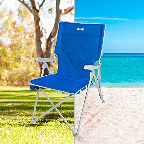 AKTIVE 52839 - Silla plegable para camping 3 posiciones AKTIVE camping 59x87x98 cm