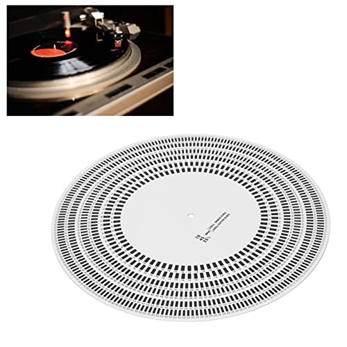 Alfombrilla De Estroboscopio Para Tocadiscos, Disco De Estroboscopio LP, Detección De Velocidad De Rotación, Discos Giratorios De Vinilo LP, Disco De Calibración Para Tocadiscos De Vinilo, Ajuste De V