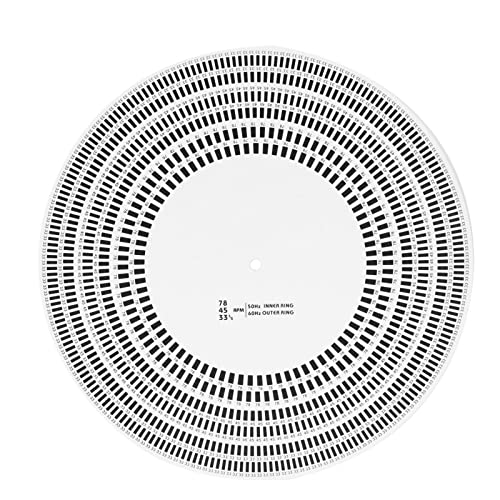 Alfombrilla De Estroboscopio Para Tocadiscos, Disco De Estroboscopio LP, Detección De Velocidad De Rotación, Discos Giratorios De Vinilo LP, Disco De Calibración Para Tocadiscos De Vinilo, Ajuste De V