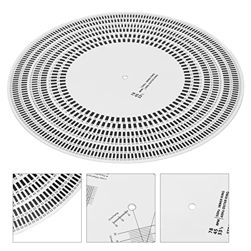 Alfombrilla De Estroboscopio Para Tocadiscos, Disco De Estroboscopio LP, Detección De Velocidad De Rotación, Discos Giratorios De Vinilo LP, Disco De Calibración Para Tocadiscos De Vinilo, Ajuste De V