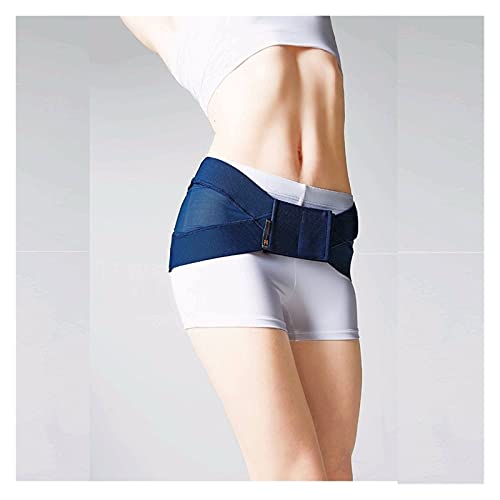 ALIUJUNAMZ Partidora de la Faja pélvica Transpirable para la corrección de la Cadera Pelvis Corrección de corrección de Correas de Apoyo de los Tirantes (Color : Azul, Size : M)