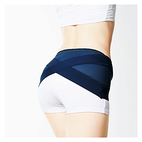 ALIUJUNAMZ Partidora de la Faja pélvica Transpirable para la corrección de la Cadera Pelvis Corrección de corrección de Correas de Apoyo de los Tirantes (Color : Azul, Size : M)