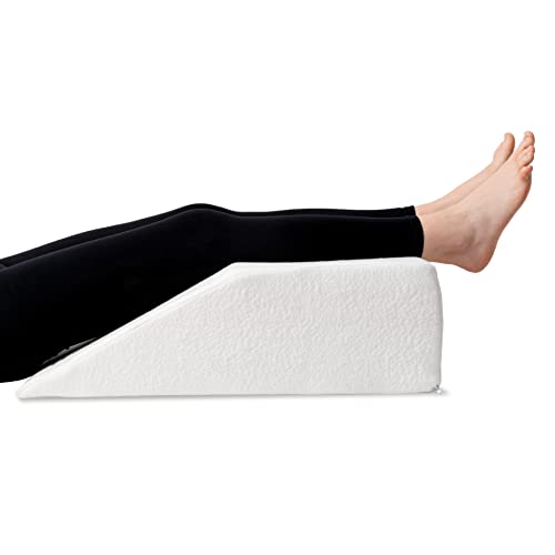 Almohada para Piernas Dreamzie - Cojin para piernas Terapéutico Memoria de Forma - Dolor de Espalda, Rodillas, Post-operatorio, Piernas Pesadas, Circulación - Transpirable Lavable Hipoalergénico