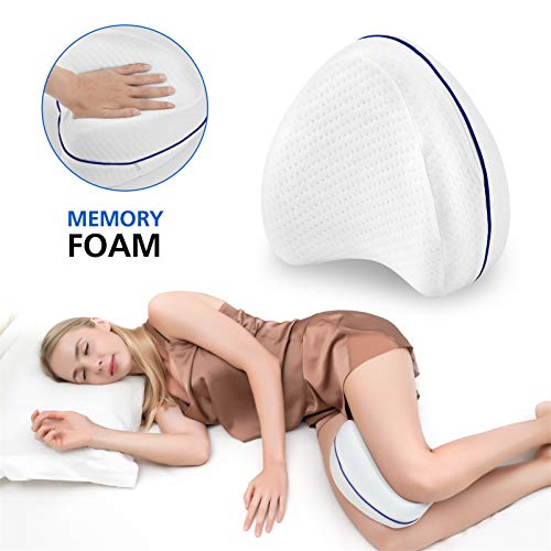 Almohada para Piernas Rodillas, Cojin para Rodillas lmohada Ortopédica, Espuma con Memoria