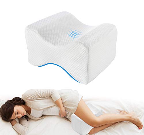 Almohadas para piernas para dormir, Cojín para almohada con de memoria para durmientes de lado, Almohada de apoyo para