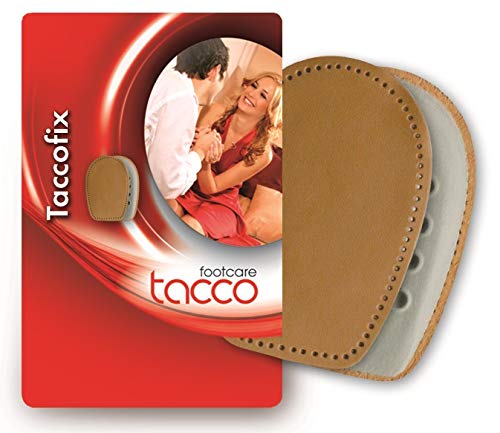 Almohadilla de Apoyo para el Tacón de TaccoFix, Cuero con Acolchamiento RelaxFlex, Plantillas Ortopédicas, Todas las Tallas Hombres Mujeres (38-40 EUR)